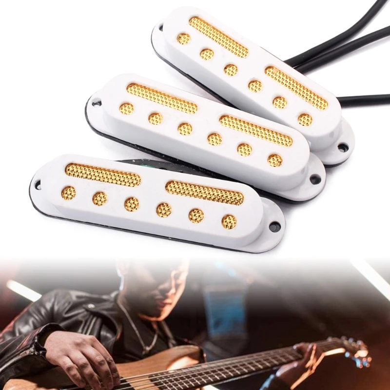Dual Coils 4 Wires Mini Humbucker Neck Pickup Kits for Stratocaster