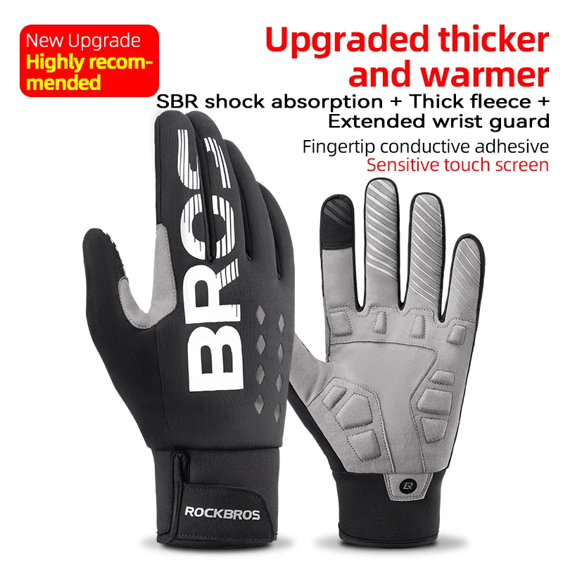 ROCKBROS Touch Screen Waterproof Thermal Cycling Gloves