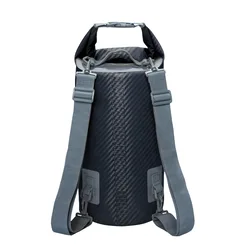 Waterproof PVC Dry Bag Backpack for Outdoor Sports and Water Activities (Carbon fiber Blue)