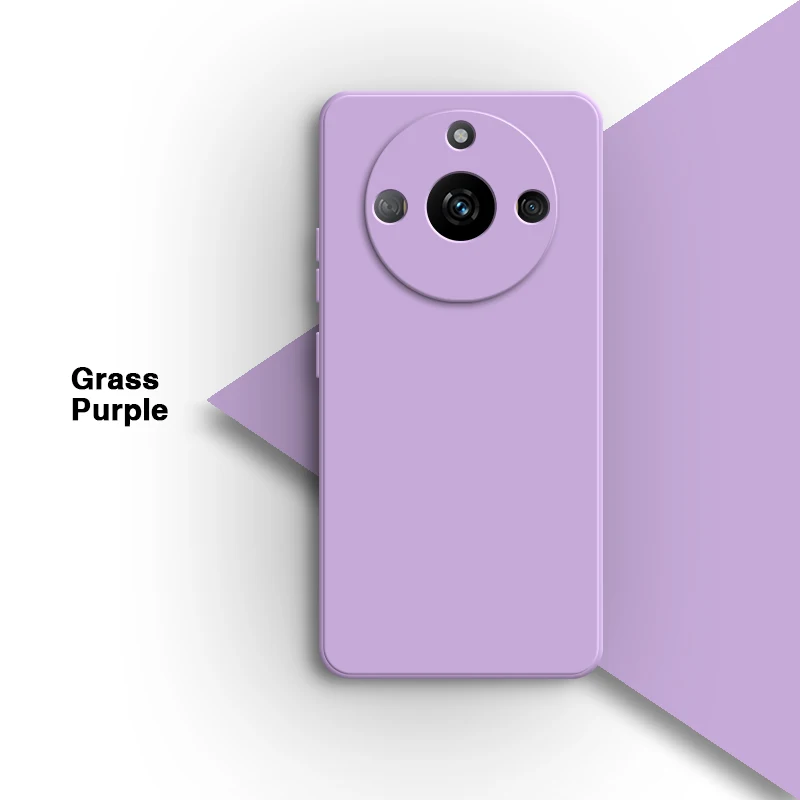 Original Simple Lens Protection Liquid Silicone Phone Case – Soft Back Cover Shell