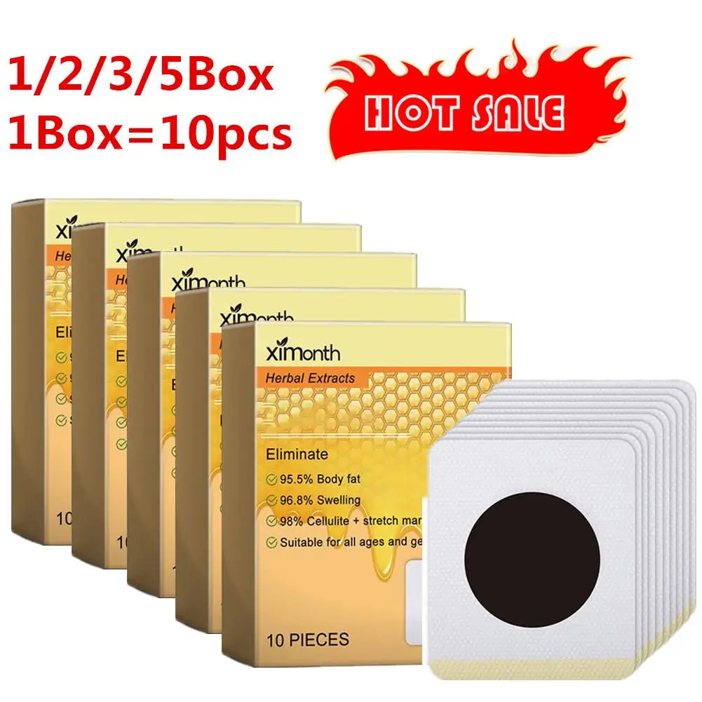 

1/2/3/5 Box Bee Circulatory Drainage Slimming Patch Belly Slimming Patch Lose Weight Fast Burning Fat Health Care