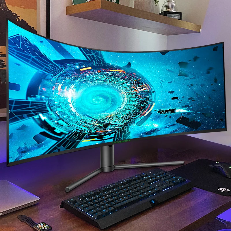 TITAN AMRY 23.6 inch 180Hz 1ms 1500R curved screen gaming esports full HD  1080P compatible 144Hz computer monitor P24H3GC - AliExpress