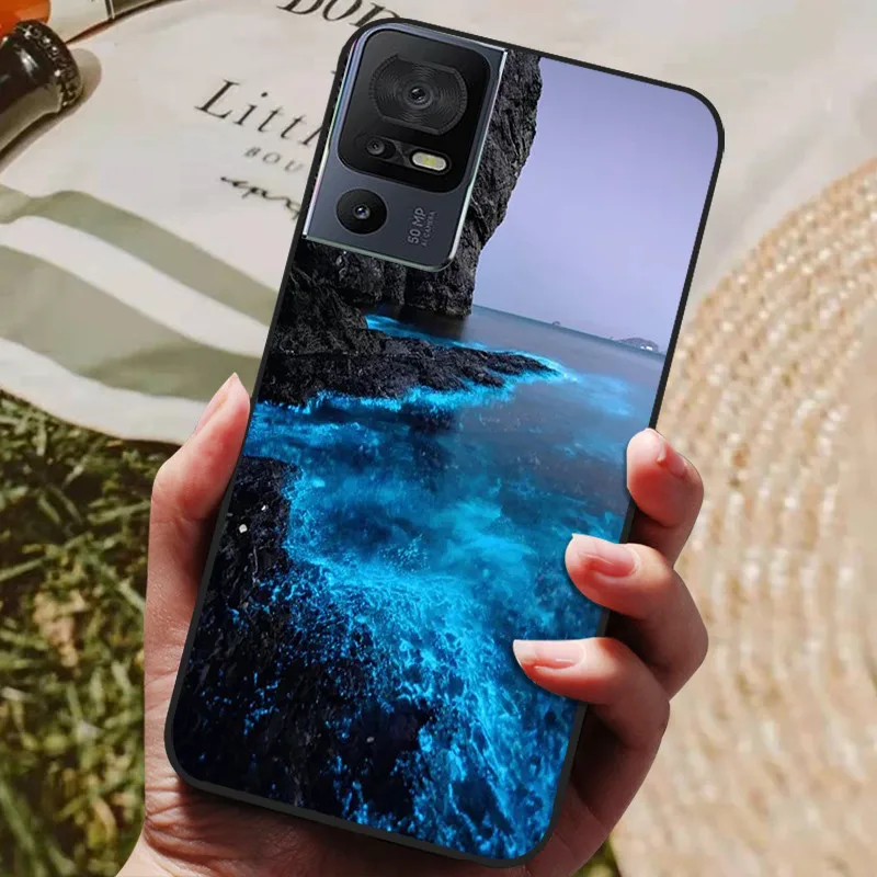 Soft Black Silicone TPU Phone Back Cover - 2023 Protective Bumper Shell