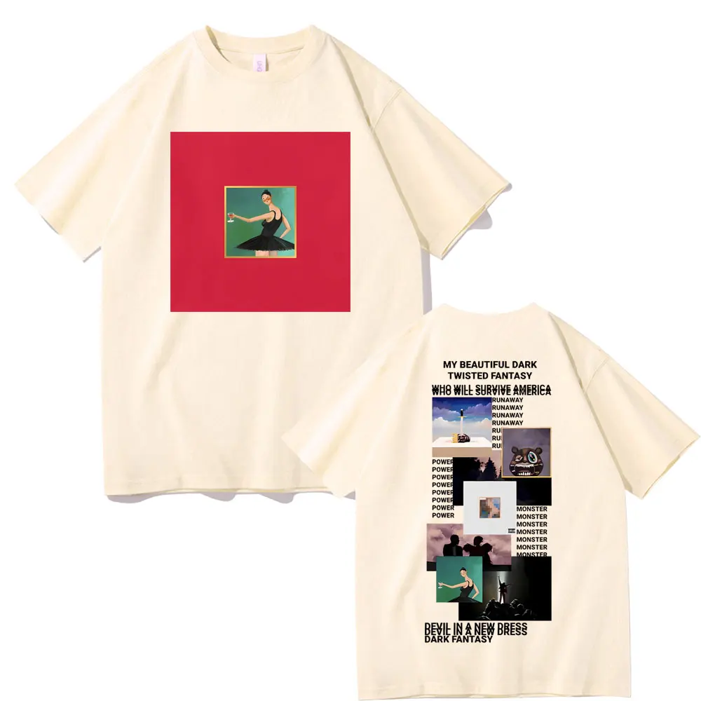 Rapper Kanye West My Beautiful Dark Twisted Fantasy Cover T-shirt