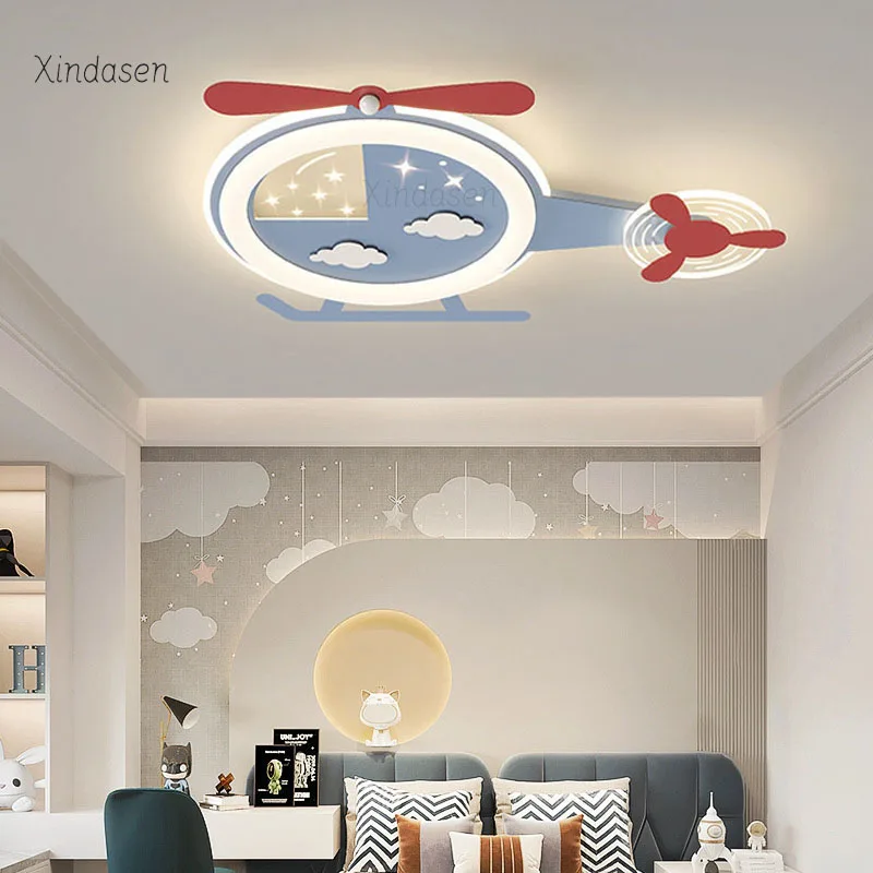 

Cartoon Airplane Led Ceiling Light For Children Room Girl Boys Bedroom Ceiling Lamps Cute Decor Kids Chandelier Helicopter Lamp