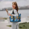 Custom M-Minions Road Beach Tote Bag for Women M-Minions Cartoon Big Compartment Gym Beach Travel Bags 6