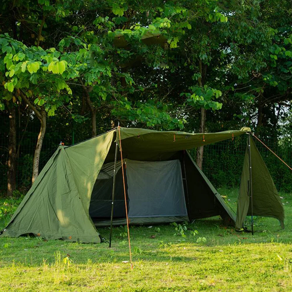 Tenda Da Campeggio Per Alpinismo All'Aperto Tenda Leggera Di Lusso 1-2 Persone Tenda Oxford Twin Peaks Tourist Glamping Tende Impermeabili