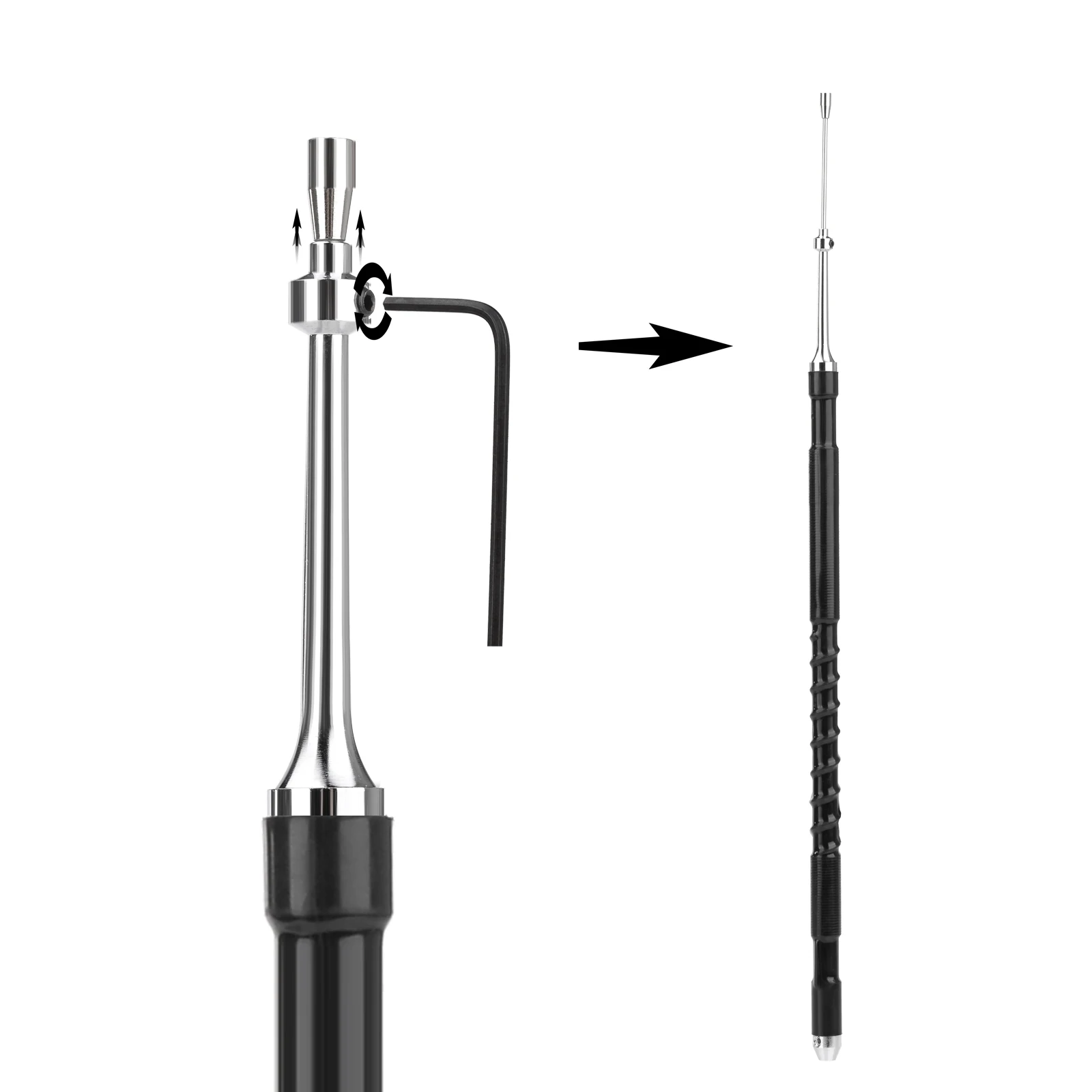 Stainless Steel Quad Band Mobile Ham Radio Antenna