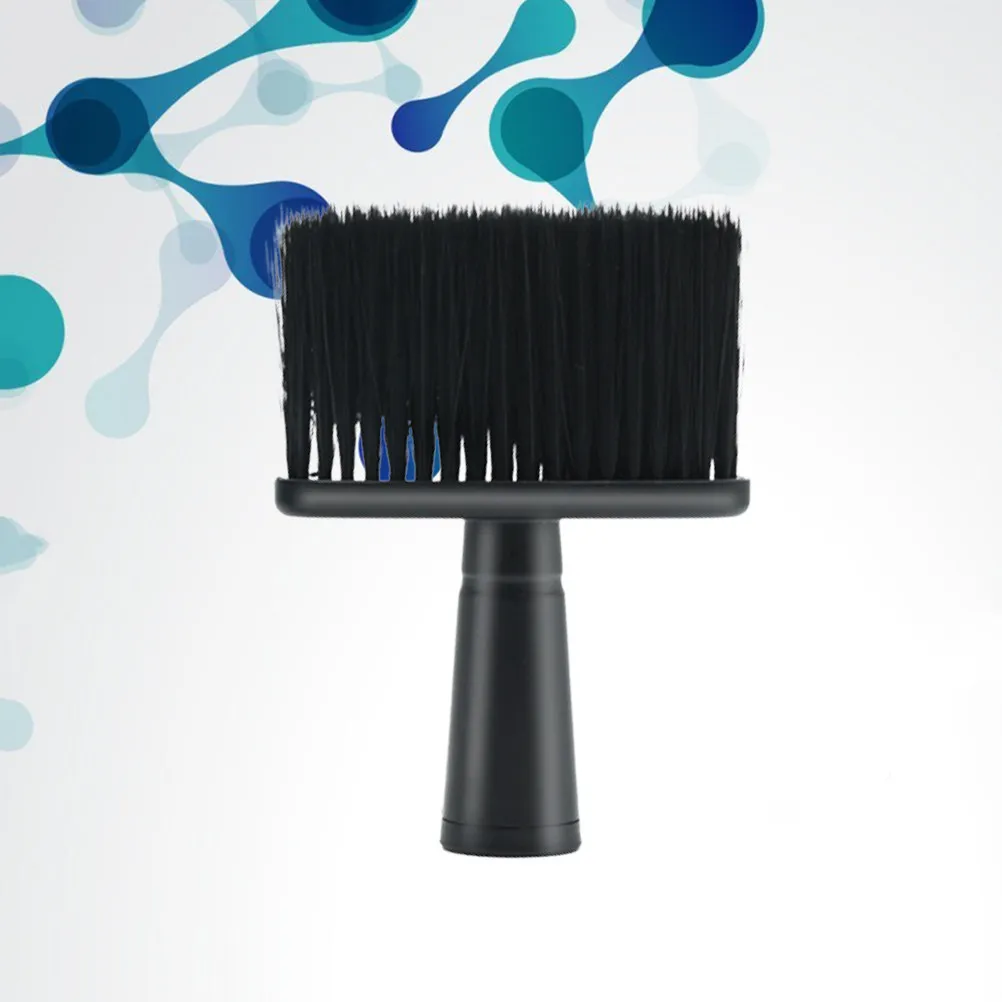 검은색 플라스틱 손잡이 부드러운 헤어 살롱 브러시 부러진 머리카락 제거 브러..