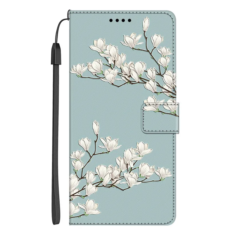 Leather Flip Case - Shockproof Magnetic Wallet Book Cover