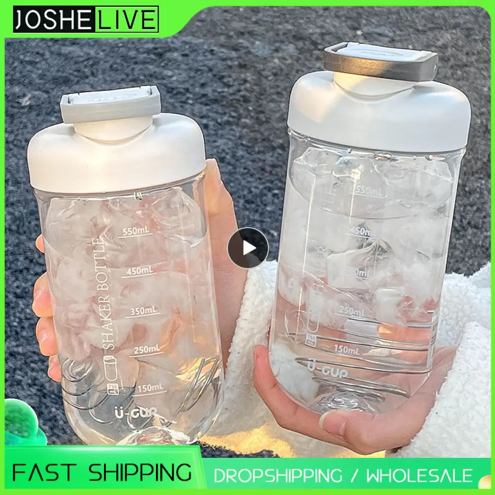 Portable Shake Cup Protein Powder Fitness Tazza Sportiva Da Uomo High Color Value Net Red Cup Mixing Cup Shaker Bottles