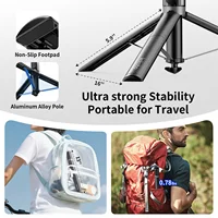 Koloobo 67'' Automatic Phone Tripod Auto Pop Open Stand 360° Rotatable Selfie Stick with Remote Control for iPhone Android - Image 3