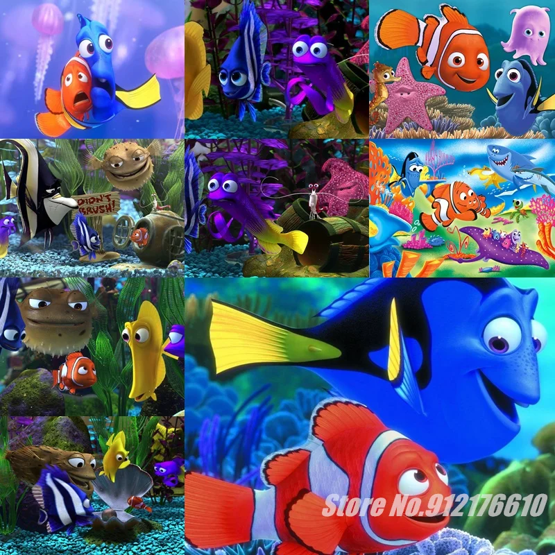 

Disney Anime Jigsaw Puzzles Finding Nemo 500 Pieces Flat Puzzles Educational Relax Decompress Nursery Kindergarten Toys Gifts