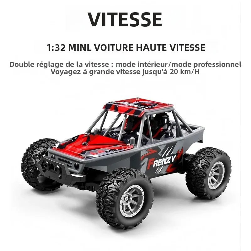 La Mini Voiture RC 1:32 Haute Vitesse 20 km/h - Double Mode S803 en pleine action sur piste extérieure