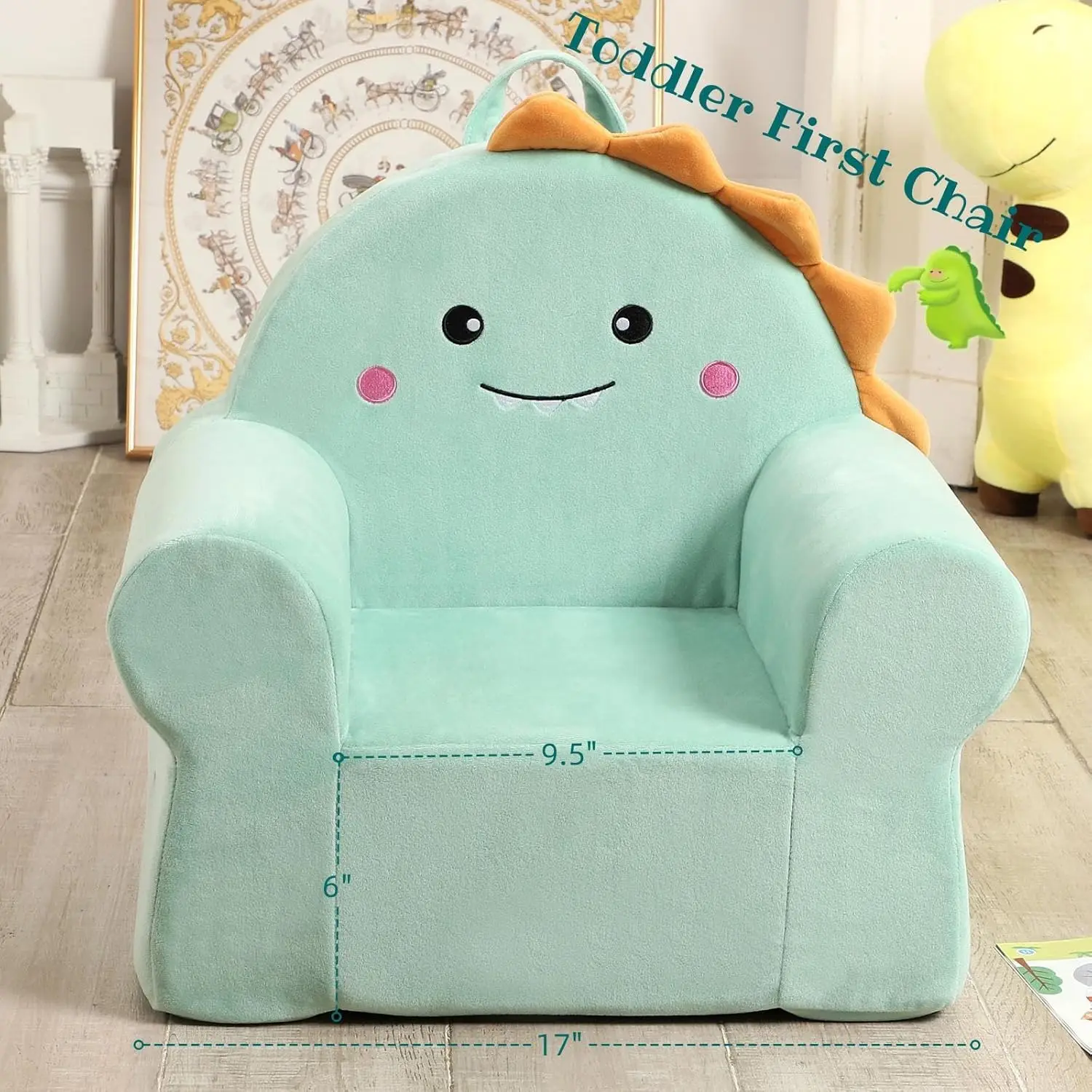 Cuddly Toddler First Chair, Premium Character Chair, Dinosaur, 18 Month up to 3 Years 3
