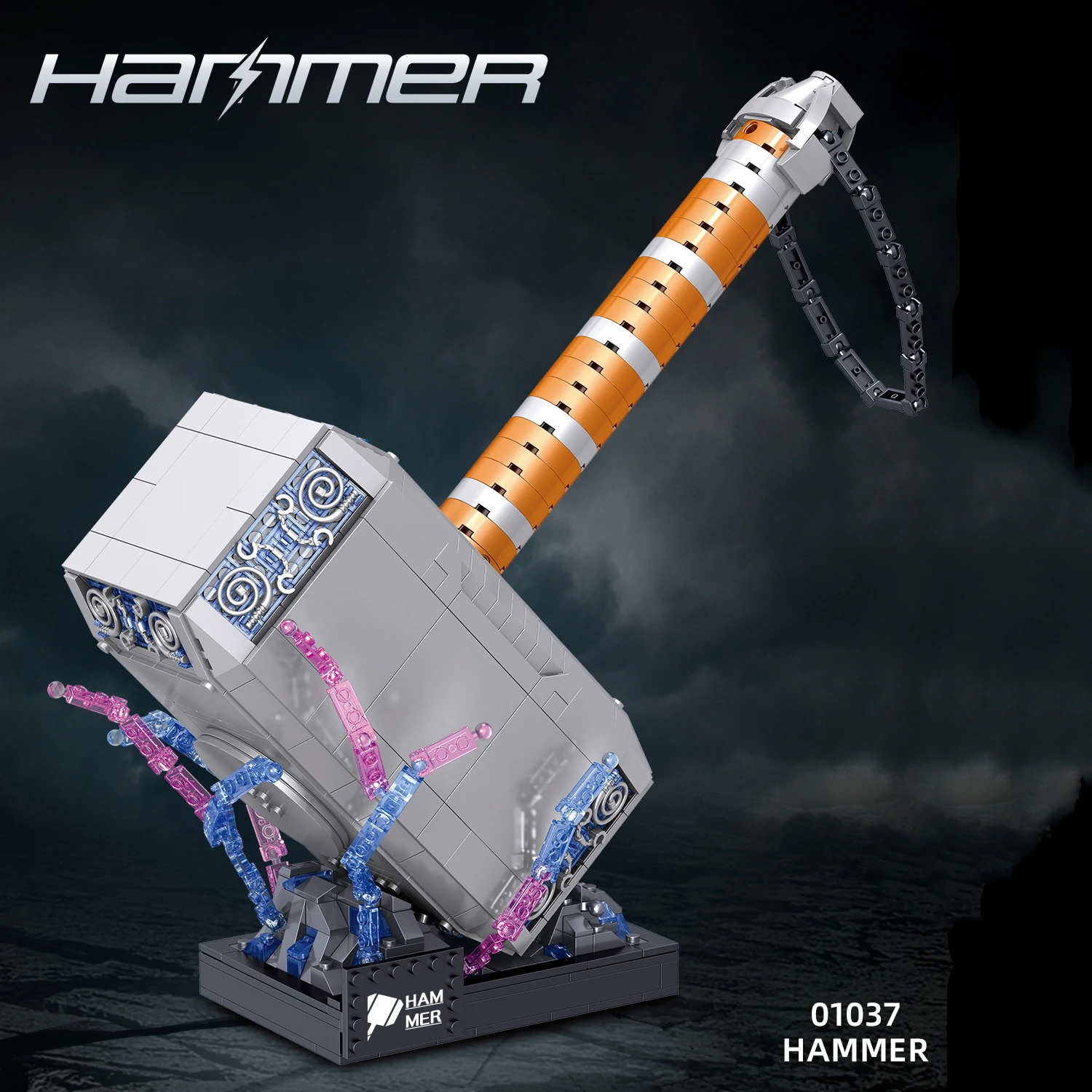 Funny Joy 975PCS Thors Thunder Hammer Heroes Toys Building Puzzle Block Brick Kid Boys Gift #01037