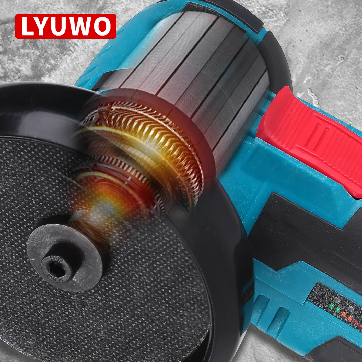 LYUWO Micro Angle Grinder, Filling Grinder for Diamond Cutting, Wireless Power Tool, 12V