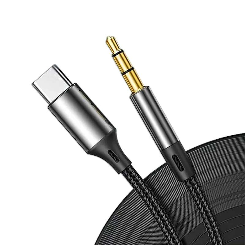 Universal USB-C to 3.5mm Audio Cable for Headphones and Speakers