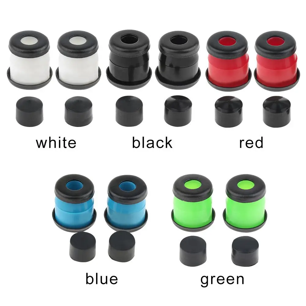 High Quality 1 Set Skateboard PU Rubber Shock Absorber Colorful Shock Pad Set 90a Hard  Longboard Top/Bottom Bush Washers