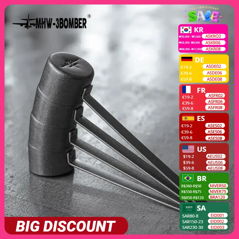 MHW-3BOMBER Coffee Measuring Scoop Set - Stainless...