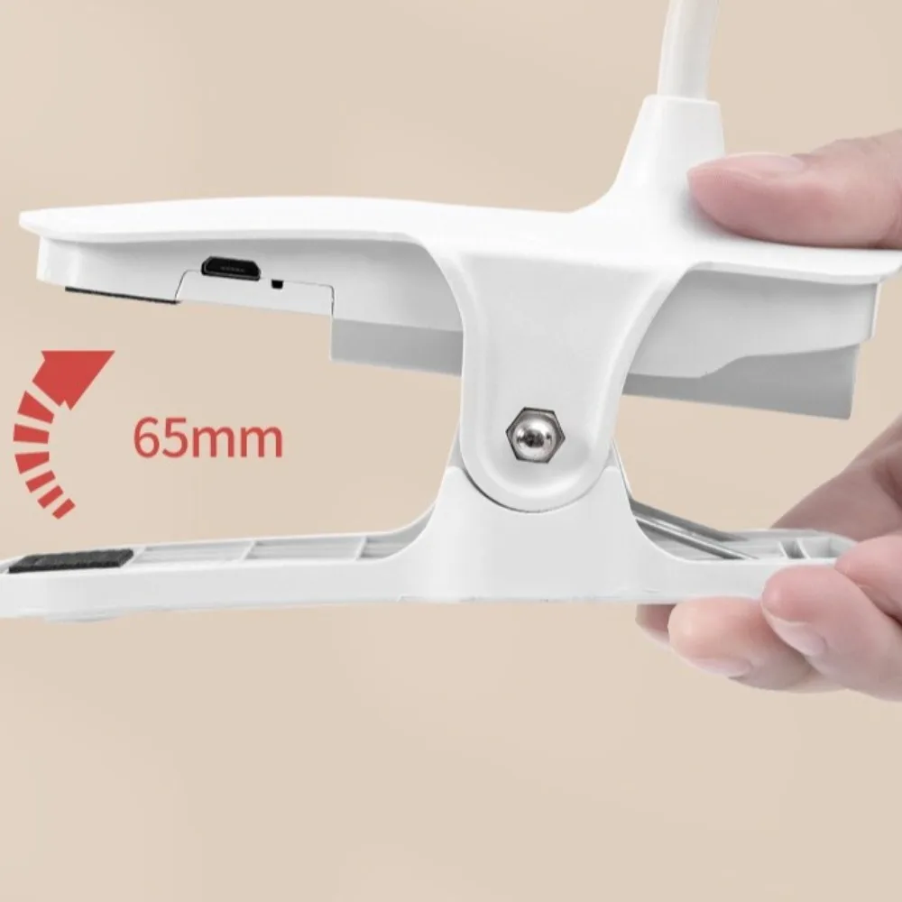 3 Modes LED Clip Lamp Dimming Function Eye Protection USB Rechargeable Lamp Rechargeable Touch Control LED Desk Lamp Study Use