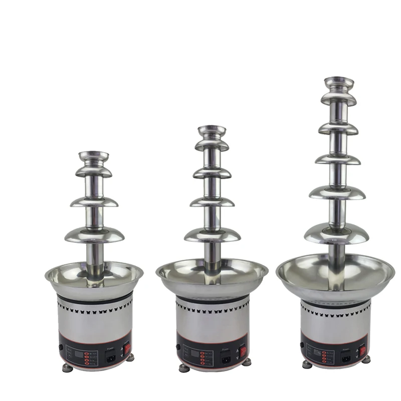 Professional Commercial Stainless Steel Chocolate Waterfall Fountain Machine