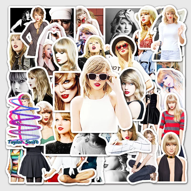 10/30/50/100pcs Taylor Alison Swift Folk Song Midnights Stickers Aesthetic  DIY Guitar Phone Case