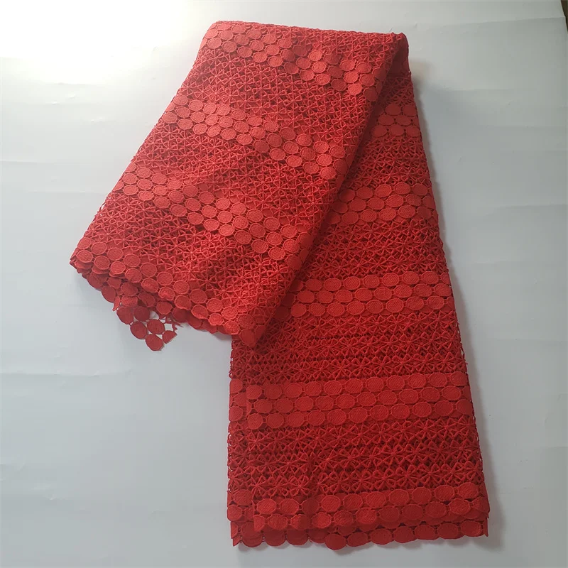 Classic white Guipure Lace Soft Skin Friendly Eembroidery Cord Fabric for Party Dress NN825_z