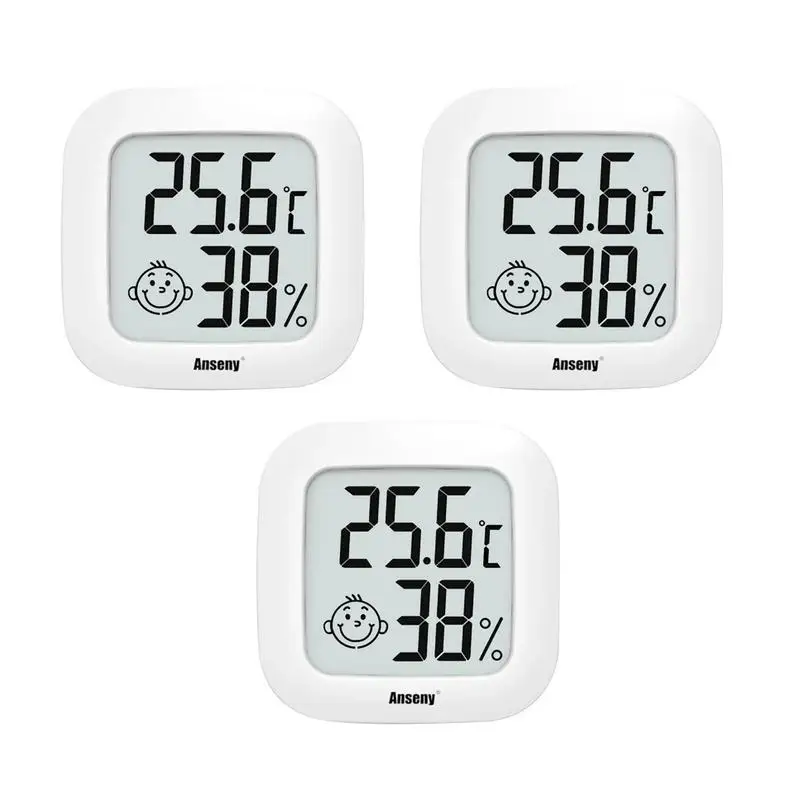 

Digital Hygrometer Thermometer Temperature Humidity Gauge Indoor Room Hygrometer Gauge Weather Station LCD Temperature Sensor