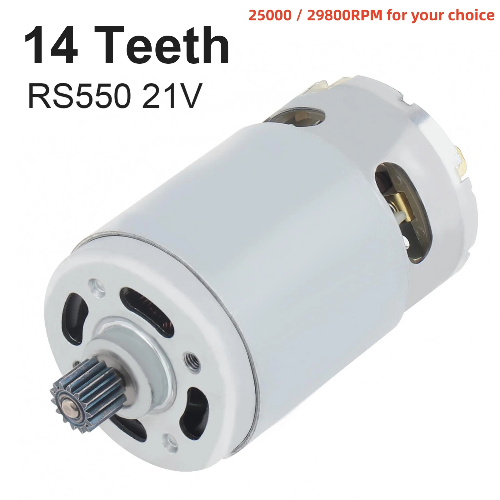 Micro Motor para Serra Alternativa Serra de Mão Recarregável Furadeira Elétrica Rs550 Motor dc 82 mm 14 Dentes Gear 25000rpm