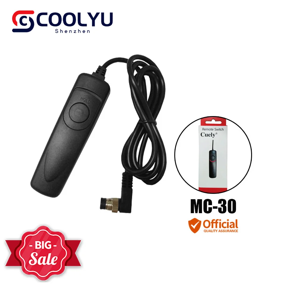 Rilascio Dell'Otturatore Mc-30 Cavo Telecomando Per Nikon D700 D800 D800E D300 D300S D200 D4 D3X D3 D3S D2Xs D2Hs D2X D2H D1H D1X D1