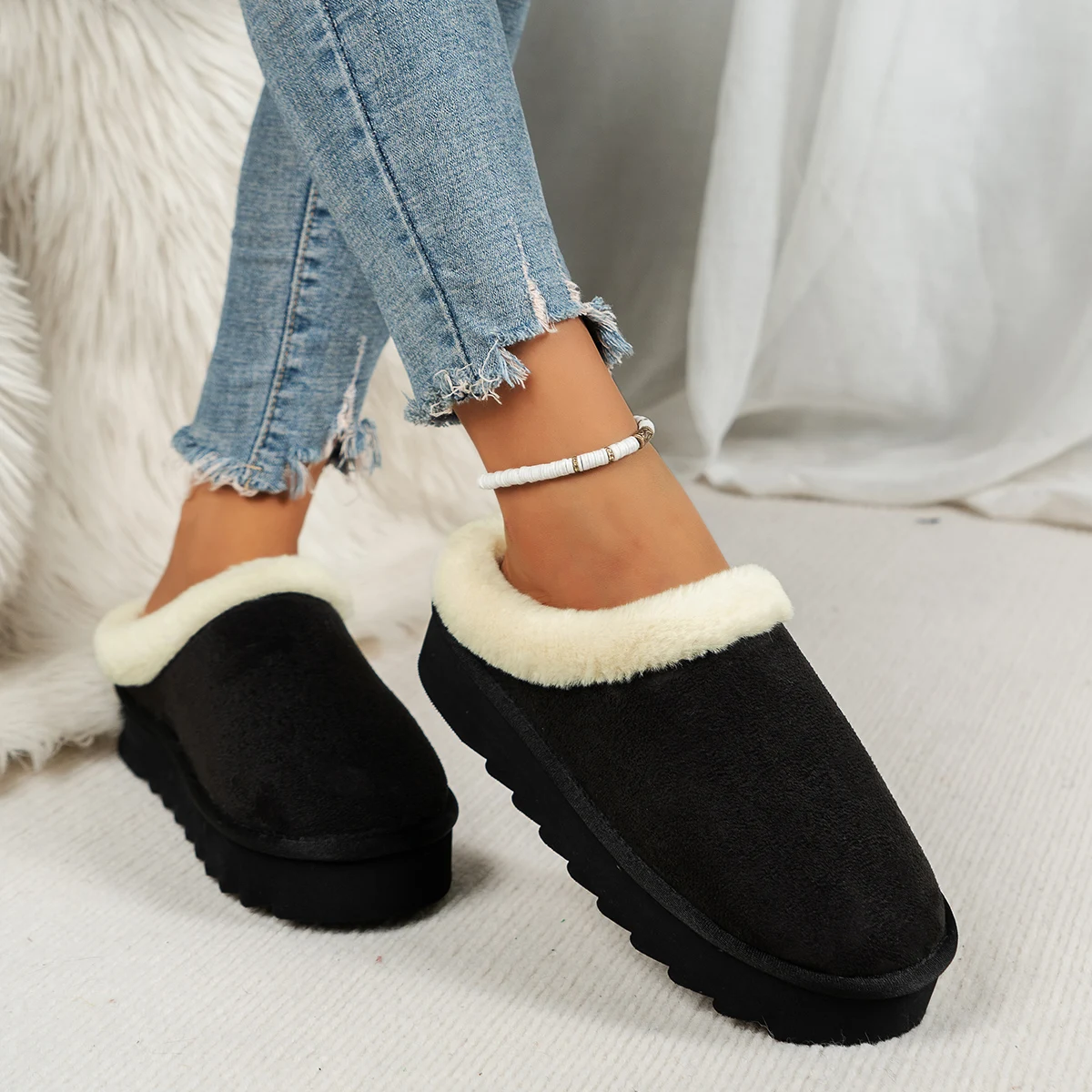 Women's Fluffy Slippers Canada | EvaCozy™ Warm Winter Shoes