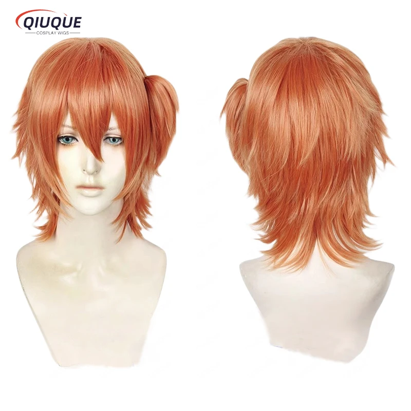 Rosa Kurzhaar-Perücke Für Ayato Yuri Cosplay – 35 Cm, Synthetische Faser, Inkl. Perückenkappe