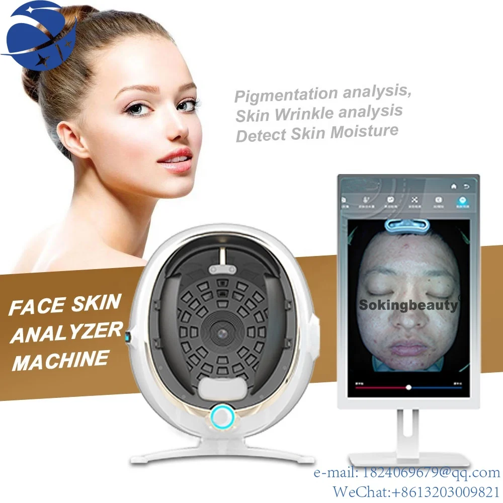 

YUN YIhot sale products 21.5 inc pad 3d magic facial face hair skin analyzer mirror skin analysis machine for analyze skin probl