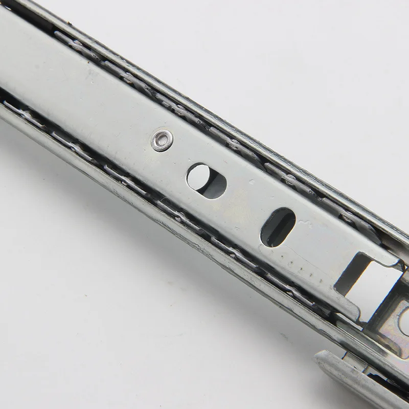 Drawer Track Drawer Slide Three Rail Guide Rail Slide Furniture Hardware Fittings 2pcs/pair drawer slides