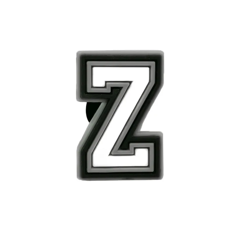 Wholesale PVC Shoe Accessories - White Letter Name Badges for Clogs, Pins, and Decorations