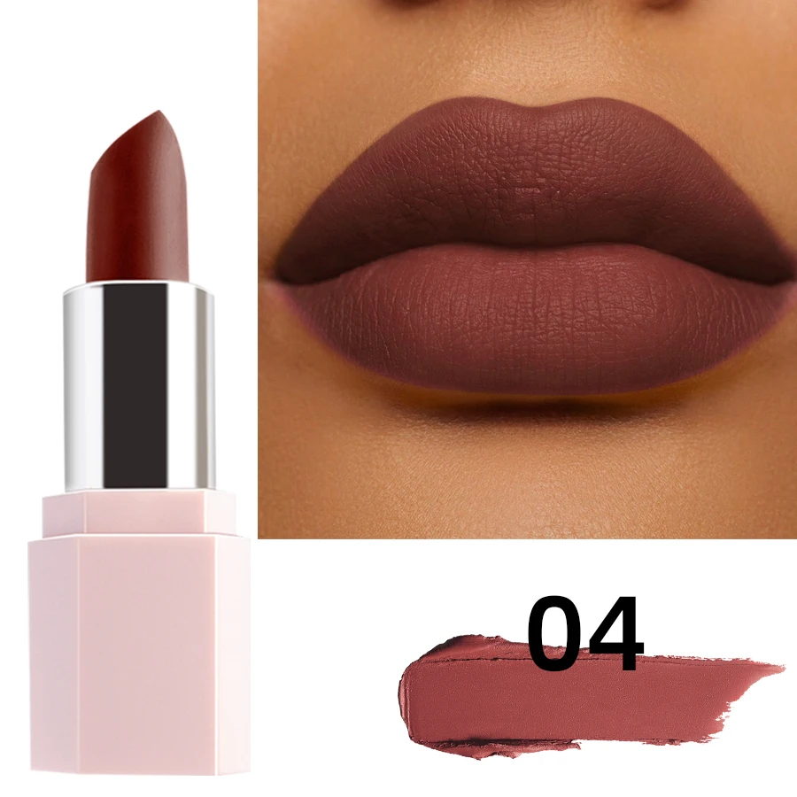 Mattes Samt Lippenstift Langhaltend Wasserfest Lippenfarbe_voghion.com