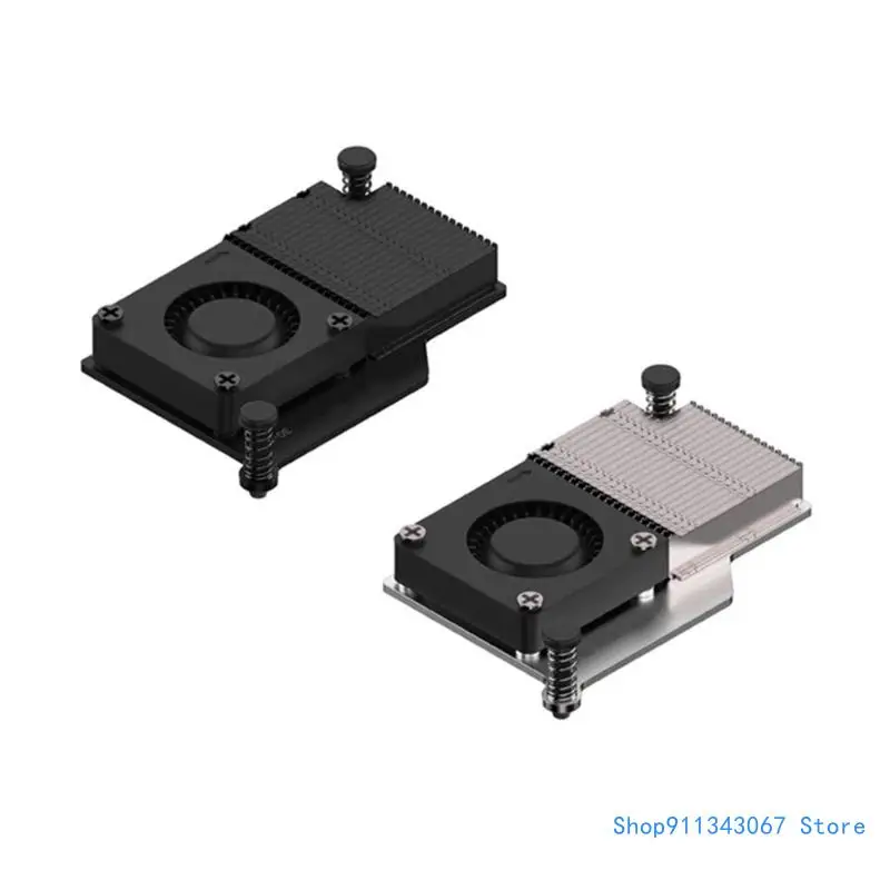 

Cooling Fan Metal Aluminium Heatsink Radiator for RPi 5 Development Board Drop shipping