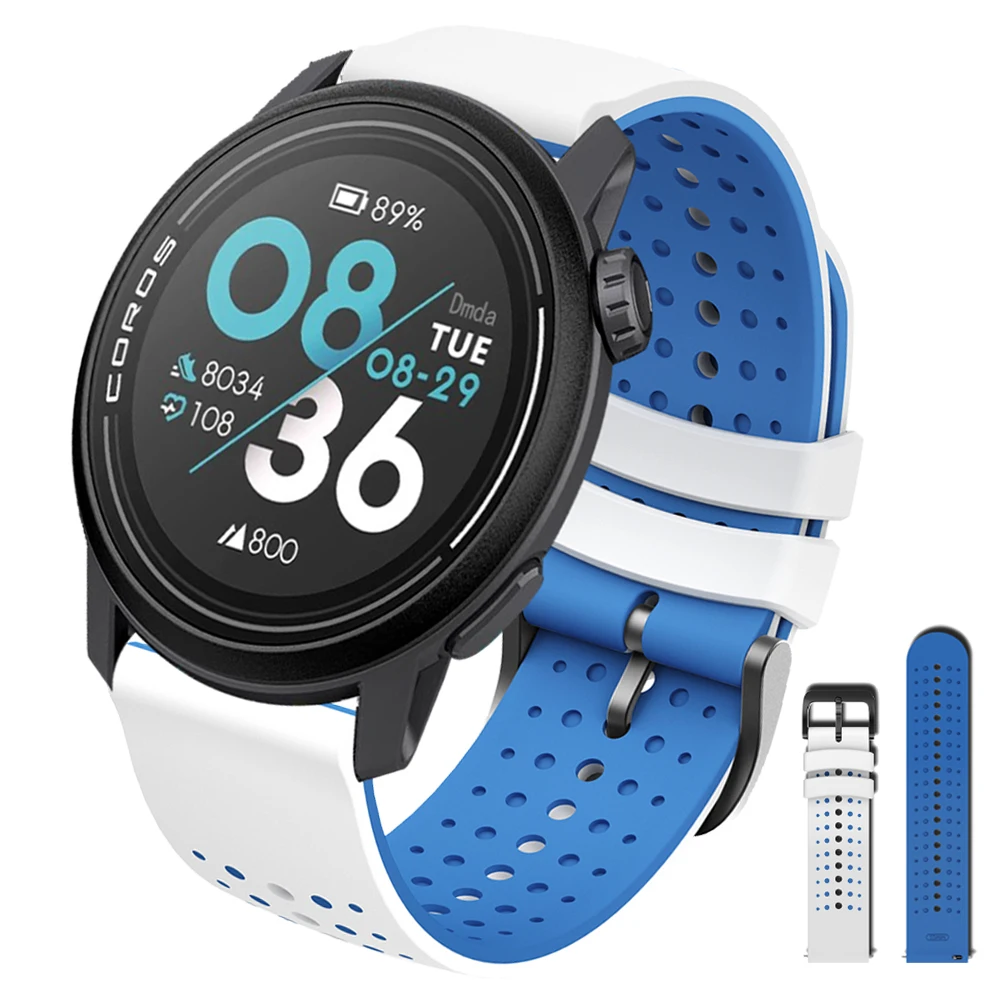 Silicone Sport Strap - Versatile 20mm/22mm Bracelet Accessory