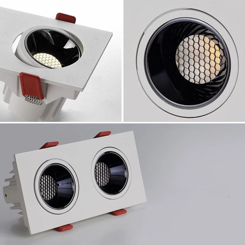 LED Downlight Recessed Dimmable Ceiling Lamp Spot lights COB Anti-Glare for Home Office Store Indoor