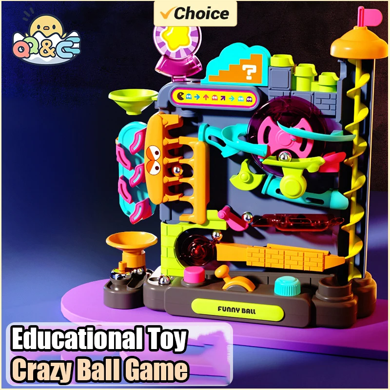 Plastic Puzzle Ball Track Building Blocks Maze Toy for Kids