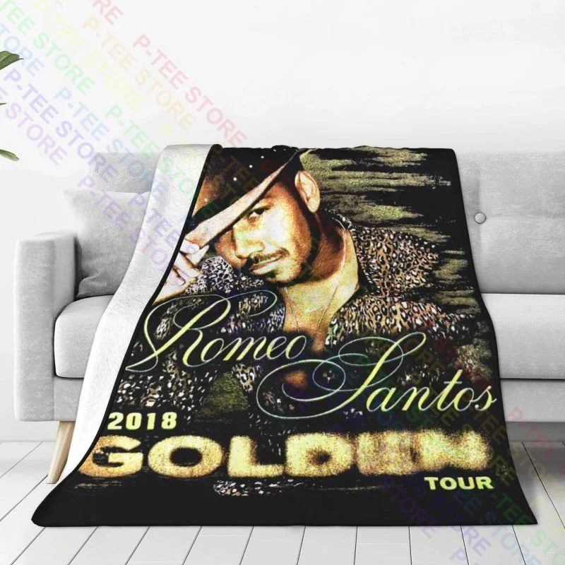 Одеяло Romeo Santos Golden Tour 2018, теплое всесезонное постельное белье, машинная стирка