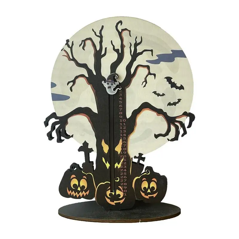 

Halloween Wood Ghost Dead Tree Ornament Tabletop Party Birch Tree Decor Holiday Countdown Spooky Creative Witch Tree Decorations