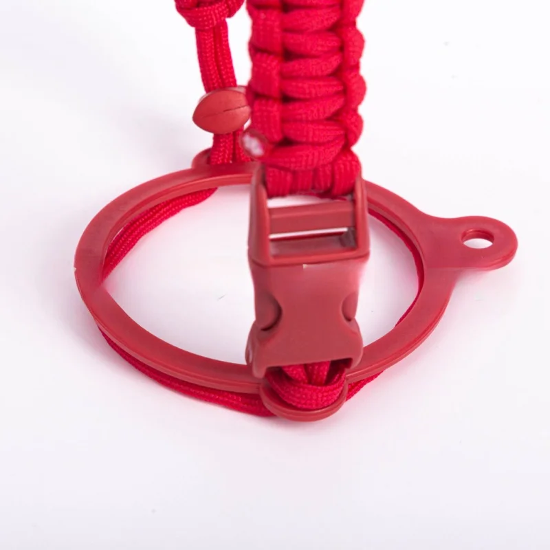 12-64oz 물병 액세서리 Paracord 로프 홀더 와이드 입 병 휴대용 로프 핸드 스트랩 컵 캐리어 컬러 Cupful 로프