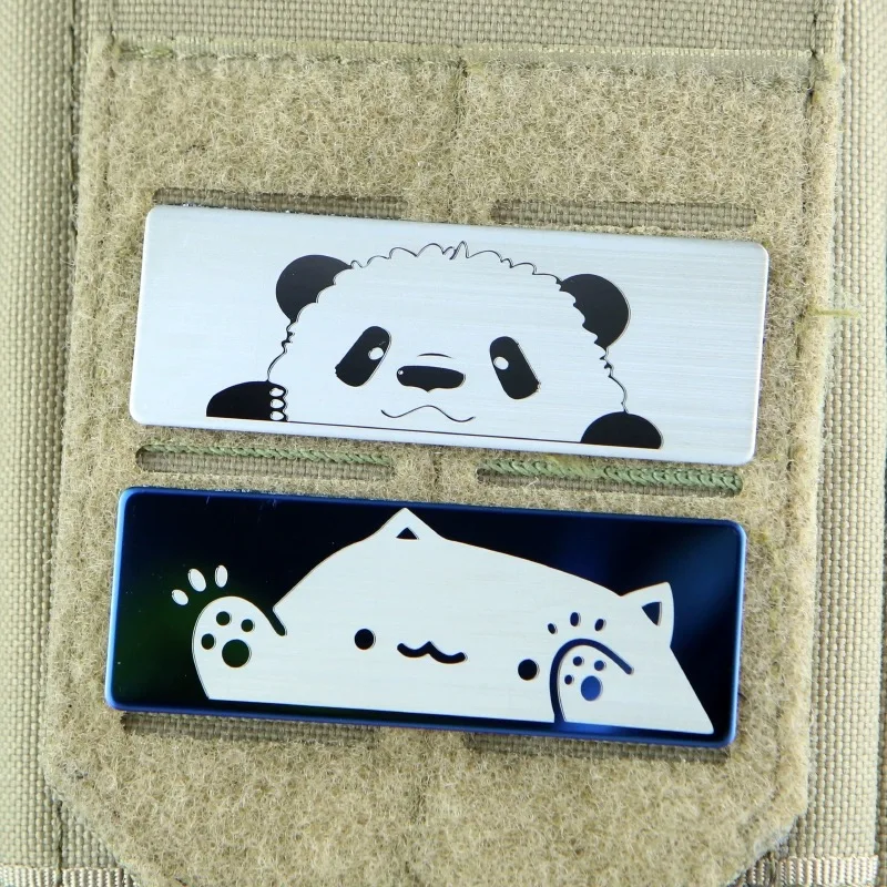 CartoonCatPatchesMetalCuteCatMoraleEmblemCreativeKlett