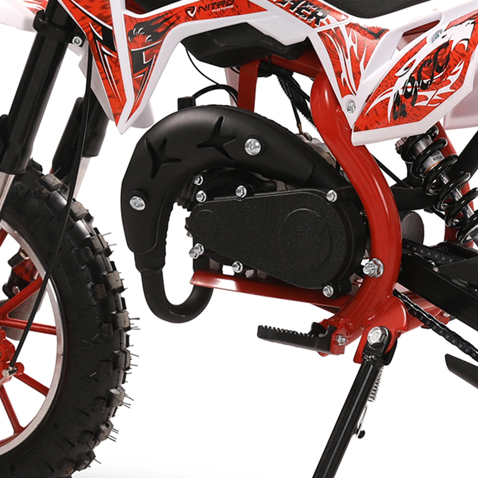 49cc 2 Stroke Kids Motorcycle Dirt Bike Gas Power Motocross Off Road Mini Motorcycle Pocket Motorbike Disc Brakes, Racin