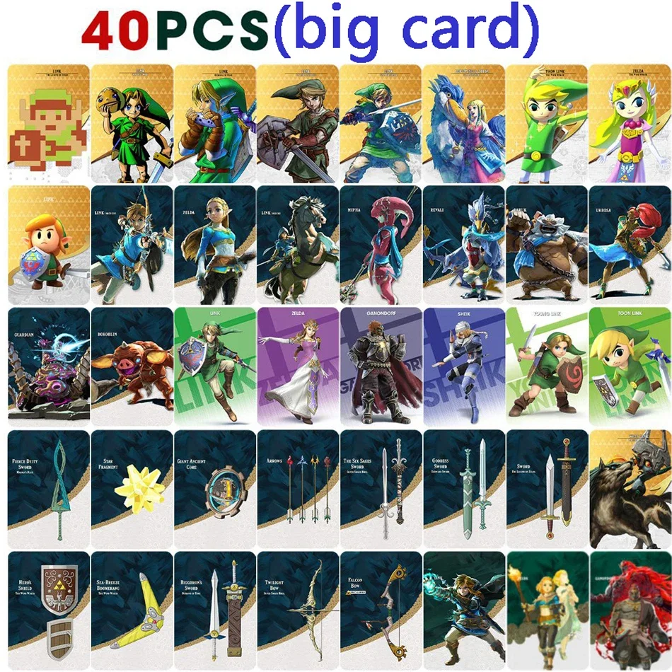Amiibo Cards Splatoon Zelda Apply to The Legend of Zelda Tears of the Kingdom and Breath of the Wild NFC