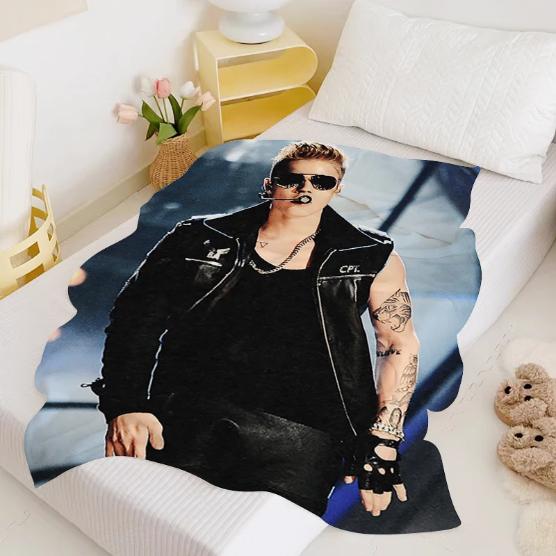 

Justin Bieberes Decorative Sofa Blanket King Size Blanket Double Bed Blankets for Winter Fluffy Soft Blankets Microfiber Bedding