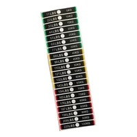 Weight Stickers Fitness Equipment Number Stack Labels 119x18mm 5kg To 100kg Gym Weight Equipment Label Numbers Sticker 2