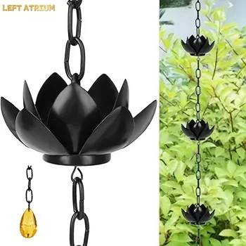Lotus Rain Chain Decor 1